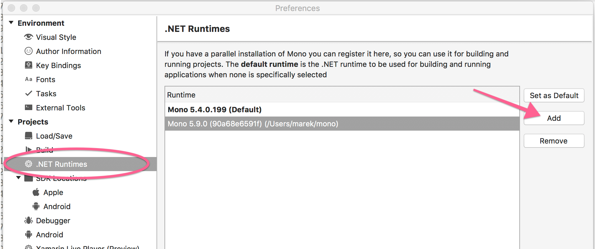 .NET Runtimes