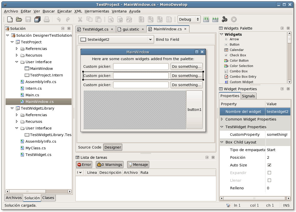 MonoDevelop screenshot 2, click to open larger image