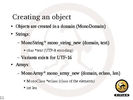 Creating an object
