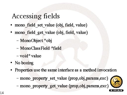 Accessing fields