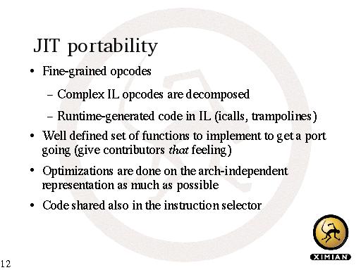 JIT portability